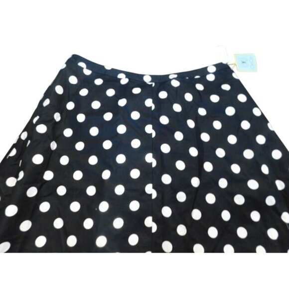 CeCE Size 22W Black White Polka Dot Lined Plus Size Skirt NWT $99 - Picture 2 of 2